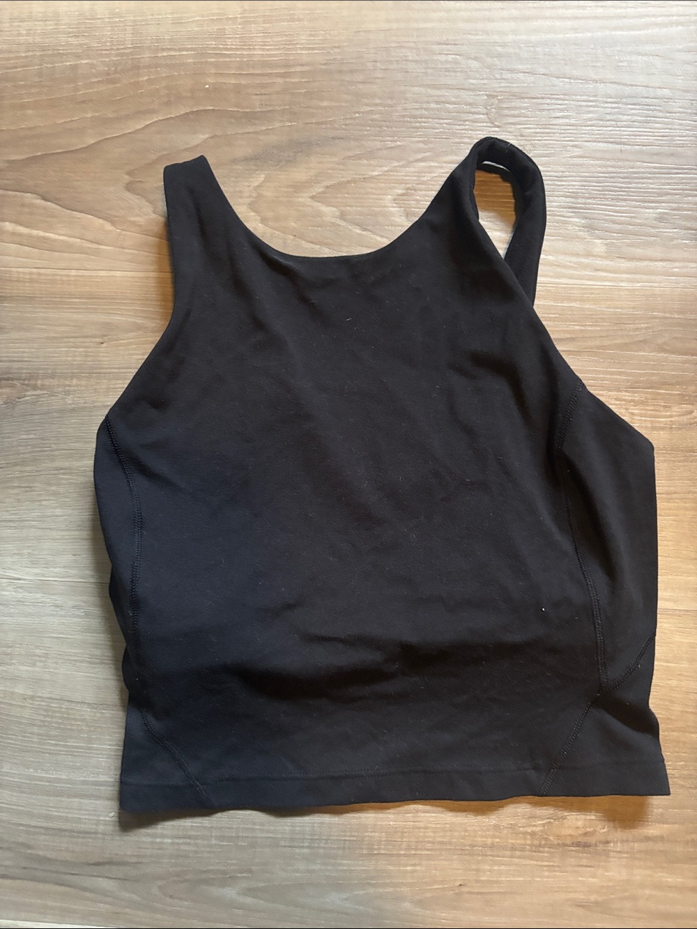 lululemon athletica Black Cropped Sports Tank